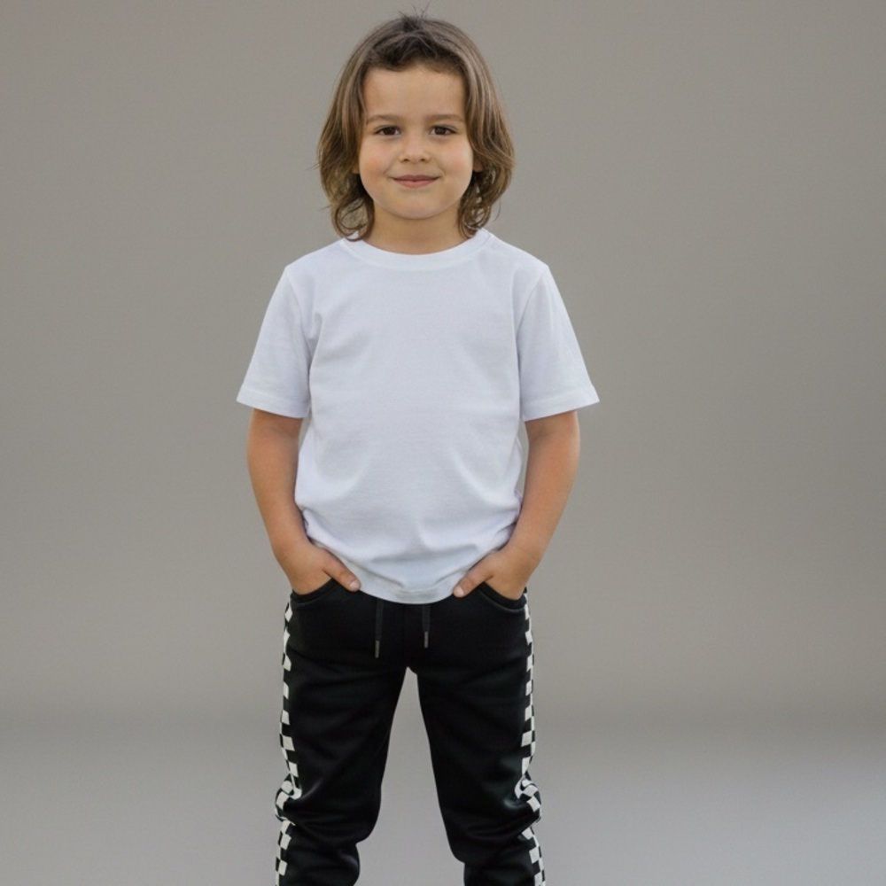Chaser Black and White Checkered Pants size 6